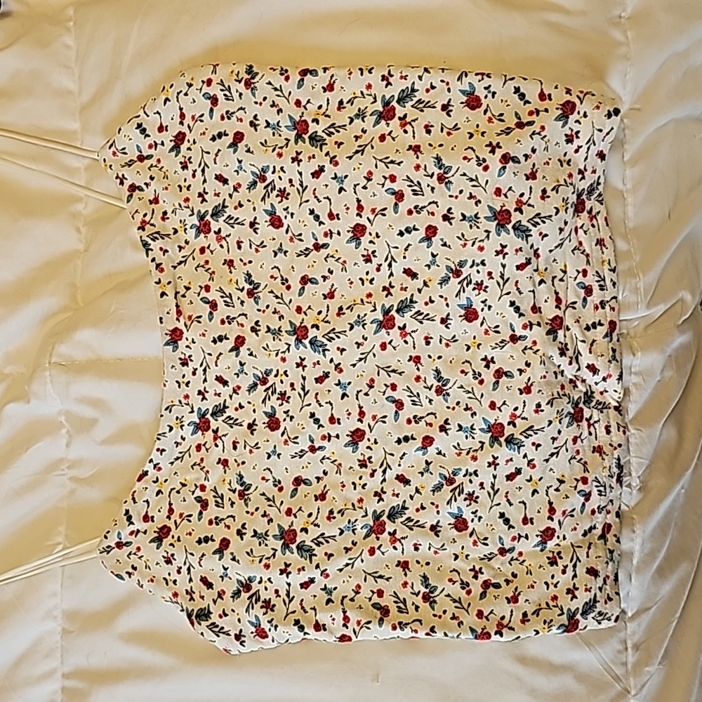 Pacsun cropped tank top floral XS